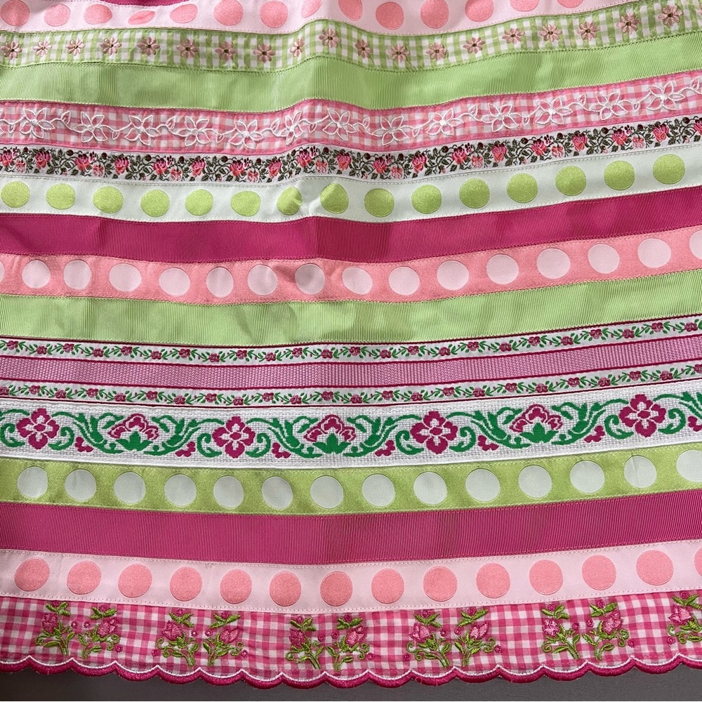 Lilly Pulitzer Multicolored High Waisted Ribbon Skirt Multi Print Lined Size 14 - Picture 5 of 9